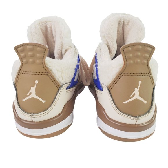 Jordan 4 Retro “Where the Wild Things Are” Pearl White/Dark Driftwood, Sz 13C - Picture 8 of 12